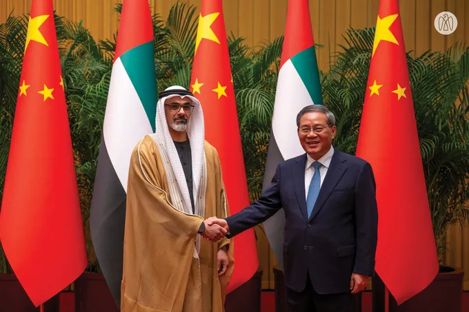 Crown Prince of Abu Dhabi and Premier of China discuss strengthening comprehensive strategic partnership and expanding cooperation