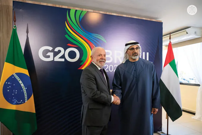 Crown Prince of Abu Dhabi holds official talks with President of Brazil