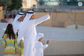 In the presence of Hamed bin Zayed, Khaled bin Mohamed bin Zayed visits Al Hosn Festival