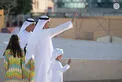 In the presence of Hamed bin Zayed, Khaled bin Mohamed bin Zayed visits Al Hosn Festival