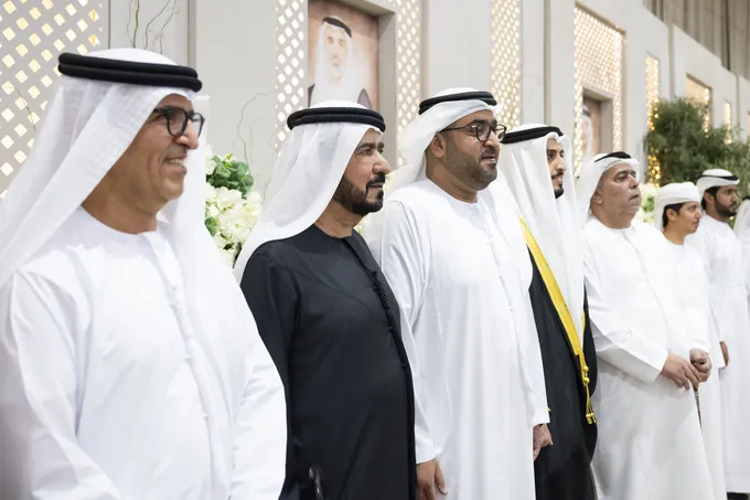 Mohammed bin Hamdan bin Zayed attends Maktoum Abdul Wahid Al Kaabi wedding reception