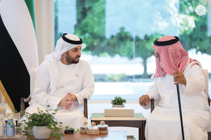 Hamdan bin Zayed receives citizens at Al Dhannah Palace and commends outstanding talent in Al Dhafra Region