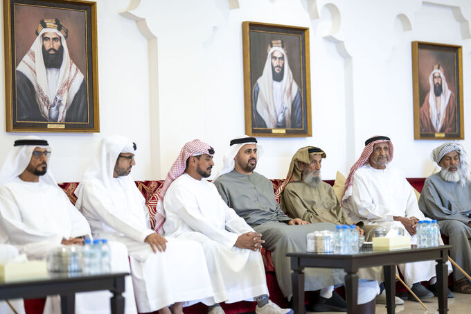 v|Theyab bin Mohamed bin Zayed offers condolences on the passing of Salem Musabah Al Neyadi