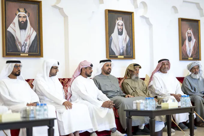 v|Theyab bin Mohamed bin Zayed offers condolences on the passing of Salem Musabah Al Neyadi