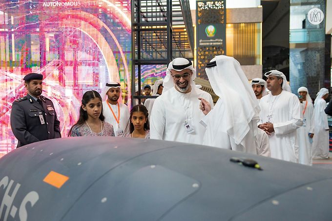 Khaled bin Mohamed bin Zayed visits IDEX and NAVDEX 2023