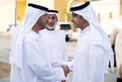Hazza bin Zayed and Nahyan bin Zayed offer condolences on the passing of Huwaiden Thaiban Ali AlKetbi