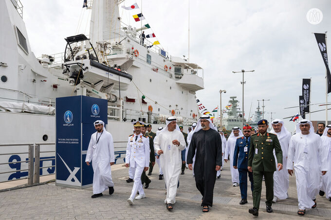 Khaled bin Mohamed bin Zayed attends 2nd day of IDEX and NAVDEX 2025