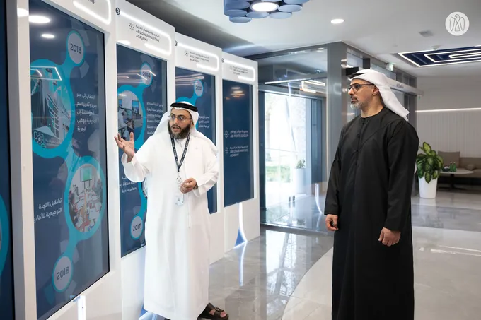 Khaled bin Mohamed bin Zayed tours new headquarters of Abu Dhabi Maritime Academy
