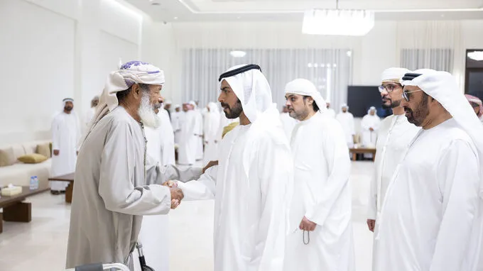 Khalifa bin Tahnoon bin Mohammed offers condolences on the passing of Abdullah Ahmed Al Hameeri