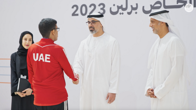 Khaled bin Mohamed bin Zayed receives Special Olympics UAE delegation following success at Special Olympics World Games Berlin 2023
