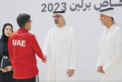 خالد بن محمد بن زايد يستقبل أعضاء بعثة الإمارات للأولمبياد الخاص بعد إنجازهم المشرّف في الألعاب العالمية للأولمبياد الخاص برلين 2023
