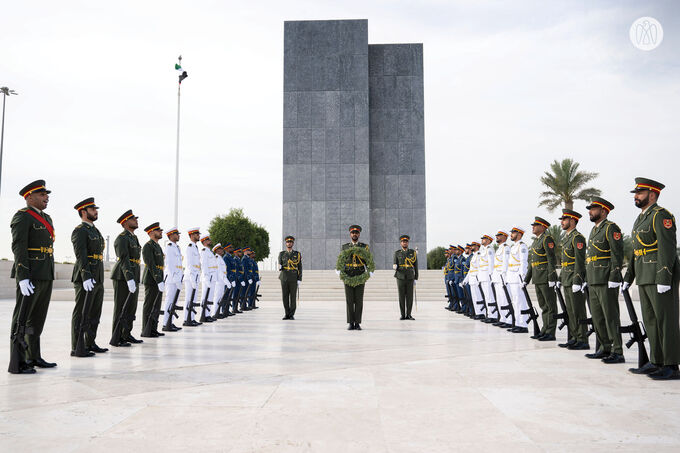 Theyab bin Mohamed bin Zayed receives Prime Minister of Republic of North Macedonia at Wahat Al Karama