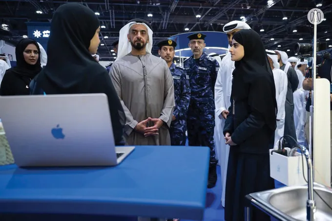 Saif bin Zayed visits Education Interface Exhibition 2026 and reviews student projects