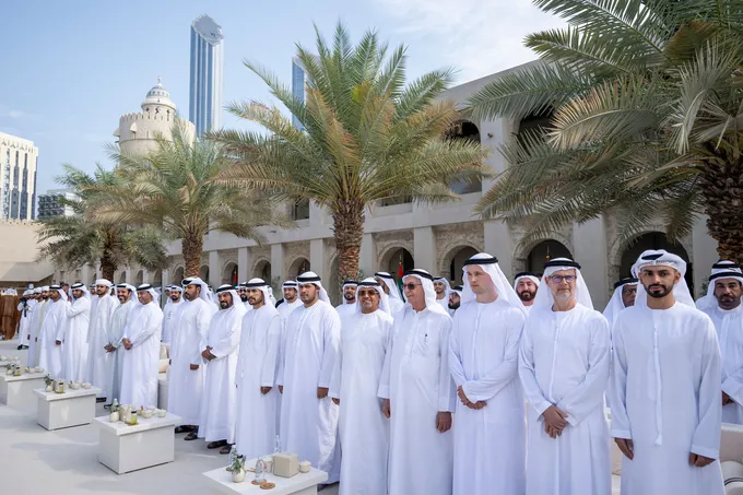 Mansour bin Zayed attends group wedding reception for Abu Dhabi citizens at Qasr Al Hosn