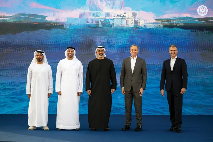 Khaled bin Mohamed bin Zayed witnesses the announcement of Disney Theme Park Resort project on Yas Island, Abu Dhabi