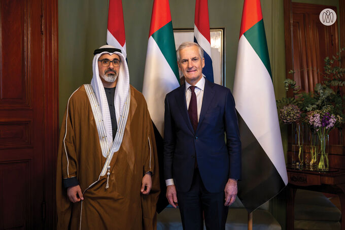 Crown Prince of Abu Dhabi meets with Prime Minister of Norway