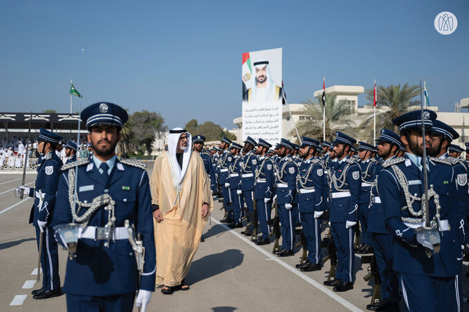 Under the patronage of the UAE President, Khaled bin Mohamed bin Zayed attends Abu Dhabi Police College graduation ceremony