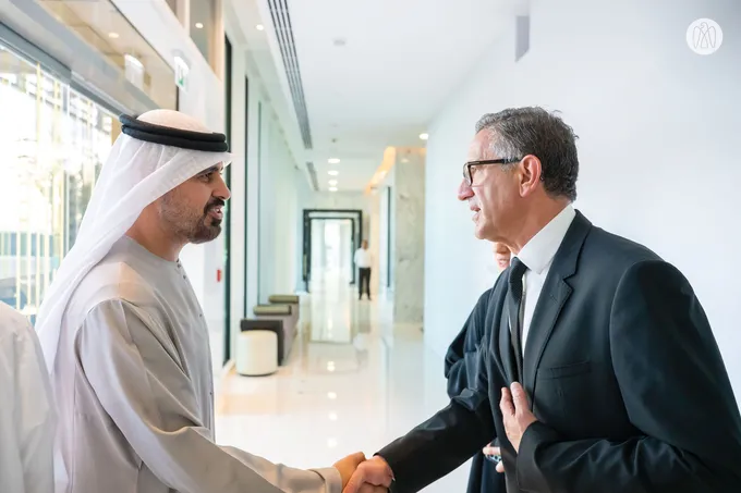 v|Theyab bin Mohamed bin Zayed offers condolences on the passing of Nadia Barakat
