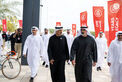 Khaled bin Mohamed bin Zayed meets UAE Team Emirates XRG cyclists on 2nd stage of UAE Tour 2025