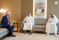 Khaled bin Mohamed bin Zayed receives ExxonMobil Chairman and CEO Darren Woods