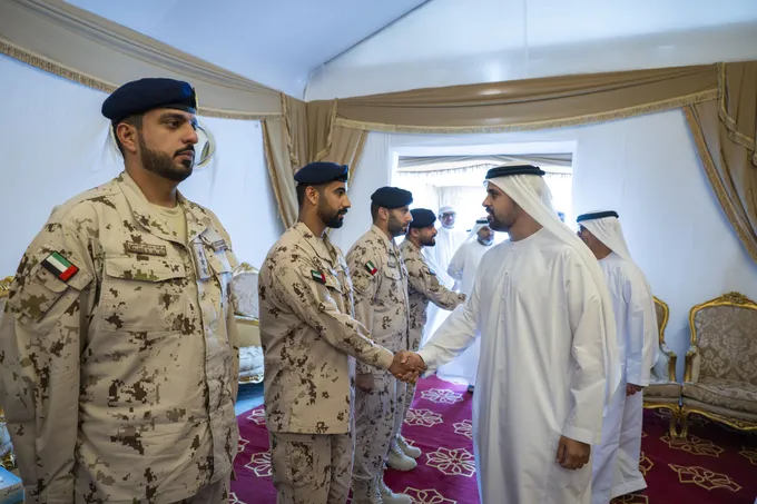 Theyab bin Mohamed bin Zayed offers condolences on the passing of national duty martyr Issa Ghuloom Al Balushi