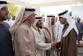Hazza bin Zayed receives sheikhs, officials and citizens at Al Maqam Palace in Al Ain Region