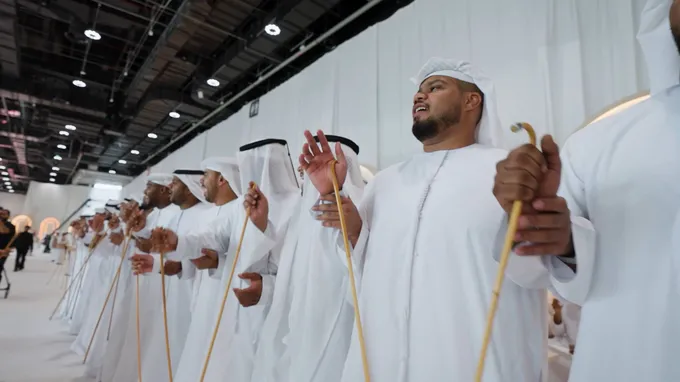 Khalifa bin Tahnoon bin Mohammed attends reception for Al Shamsi and Al Salmi weddings