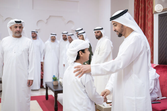 Hamdan bin Zayed receives well-wishers for holy month of Ramadan