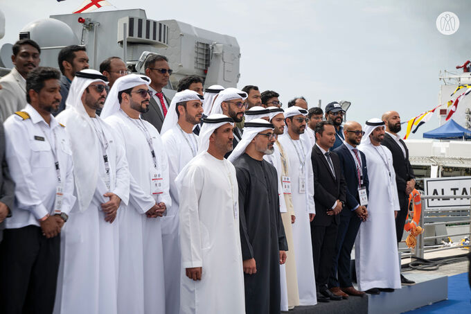 Khaled bin Mohamed bin Zayed attends 2nd day of IDEX and NAVDEX 2025