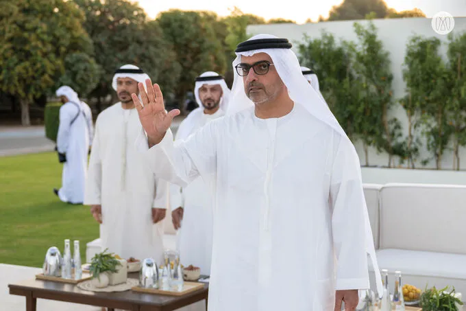 Hazza bin Zayed receives well-wishers for holy month of Ramadan