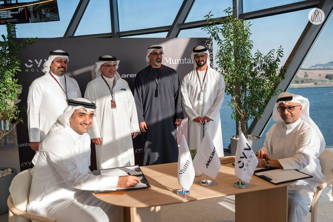 Crown Prince of Abu Dhabi and Crown Prince of Bahrain witness signing of strategic partnership agreement and acquisition of McLaren Automotive between CYVN Holdings and Bahrain Mumtalakat