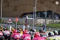 Khaled bin Mohamed bin Zayed greets cyclists participating in Stage 6 of UAE Tour 2023