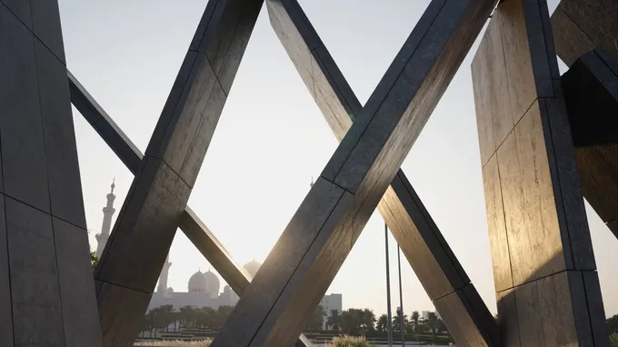 Zayed bin Mohamed bin Zayed receives President of Fiji at Wahat Al Karama