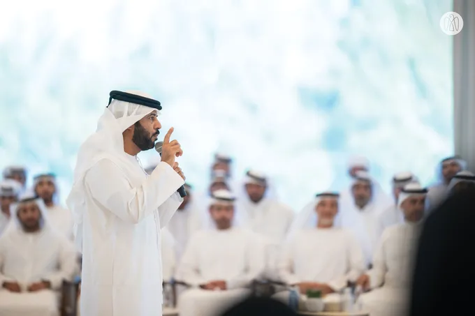 Hamdan bin Zayed receives citizens at Al Dhannah Palace and commends outstanding talent in Al Dhafra Region