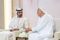 خليفة بن طحنون بن محمد يحضر حفل استقبال بمناسبة زفاف محمد عبدالحميد صديقي
