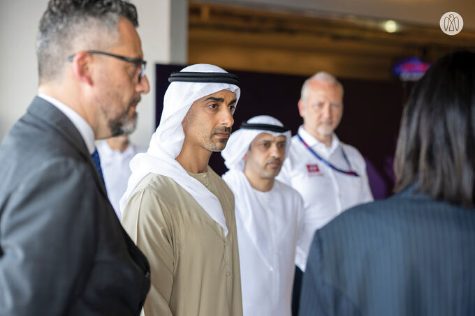 video| Hamdan bin Mohamed bin Zayed attends DRIFTx exhibition and reviews preparations ahead of Abu Dhabi Autonomous Racing League