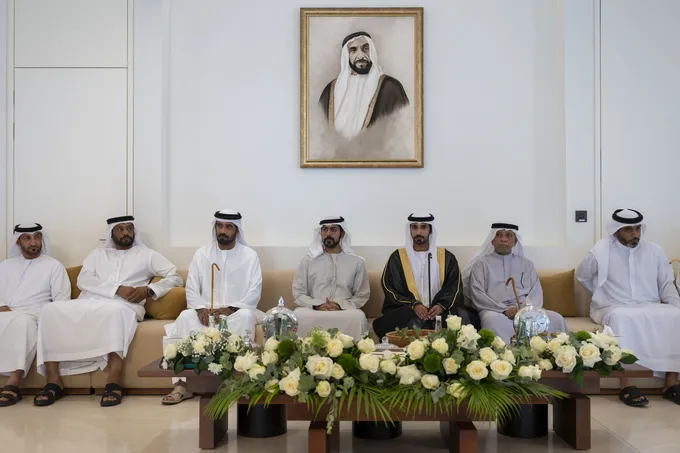 Khalifa bin Tahnoon bin Mohammed attends Jaber Ahmed Al Hameli wedding reception