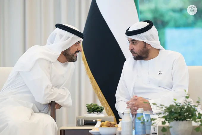 Hamdan bin Zayed receives citizens at Al Dhannah Palace and commends outstanding talent in Al Dhafra Region