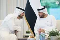 Hamdan bin Zayed receives citizens at Al Dhannah Palace and commends outstanding talent in Al Dhafra Region