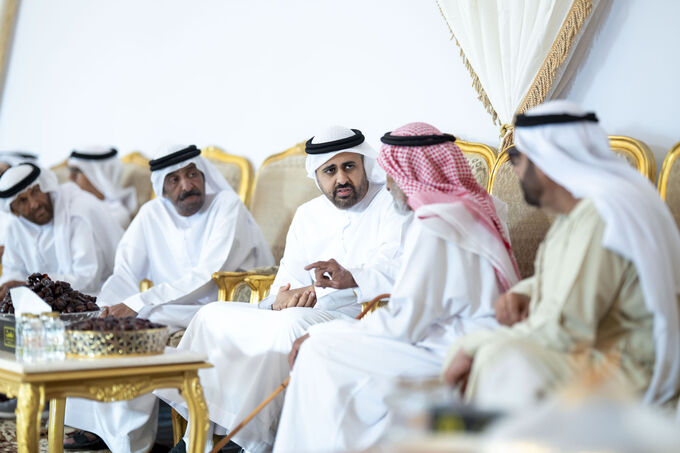 Theyab bin Mohamed bin Zayed offers condolences on the passing of martyr Mohammed Ateeq Al Khaili