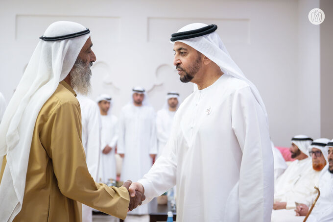 Hamdan bin Zayed receives well-wishers for holy month of Ramadan