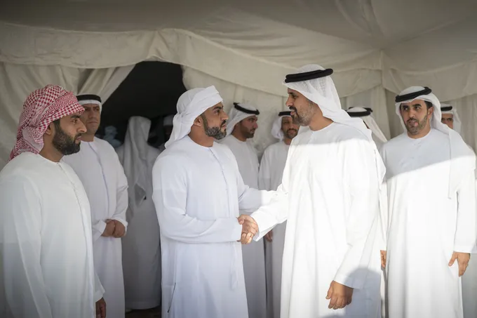 Theyab bin Mohamed bin Zayed offers condolences on the passing of martyr Ali Hasan Al Shehhi’s father