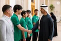 Hamdan bin Mohamed bin Zayed receives winners of UAE Wrestling Federation Cup and UAE Wrestling Clubs League for 2025–2026 season
