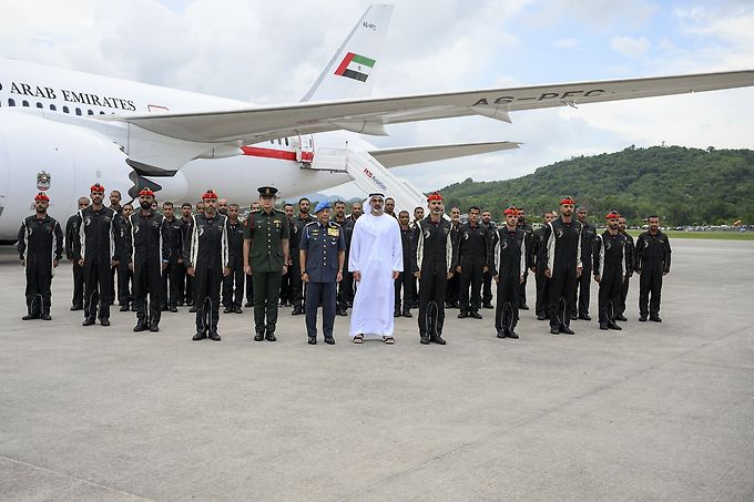 Alongside King Al-Sultan Abdullah of Malaysia Khaled bin Mohamed bin Zayed visits maritime and aerospace exhibition in Malaysia
