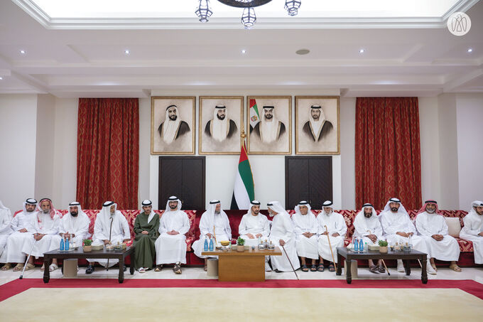 Hamdan bin Zayed receives well-wishers for holy month of Ramadan