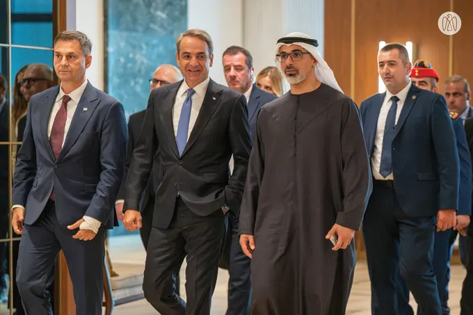 Crown Prince of Abu Dhabi and Greek Prime Minister attend UAE-Greece Strategic Forum in Athens