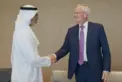 خالد بن محمد بن زايد يلتقي الرئيس التنفيذي لشركة "إكسون موبيل"