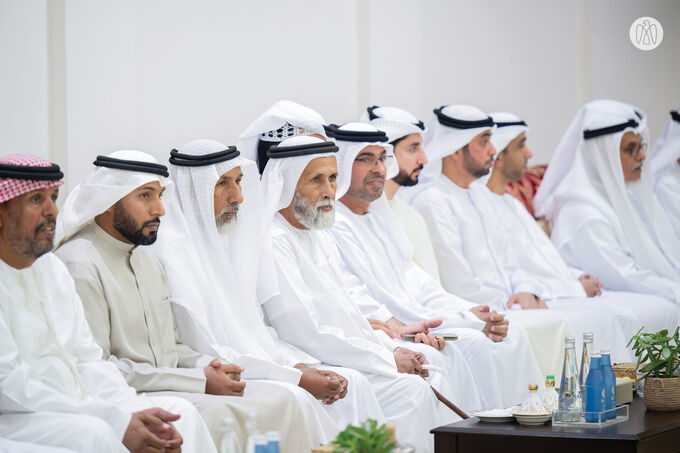 Hamdan bin Zayed receives well-wishers for holy month of Ramadan