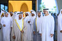 Khaled bin Mohamed bin Zayed and Saif bin Zayed attend Mohamed Faraj bin Hamoodah wedding reception