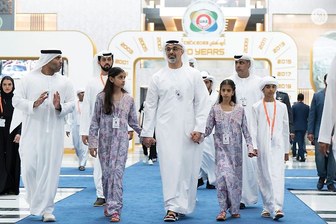 Khaled bin Mohamed bin Zayed visits IDEX and NAVDEX 2023